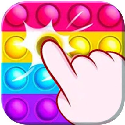 Rainbow Apple Pop it Fidget Toy